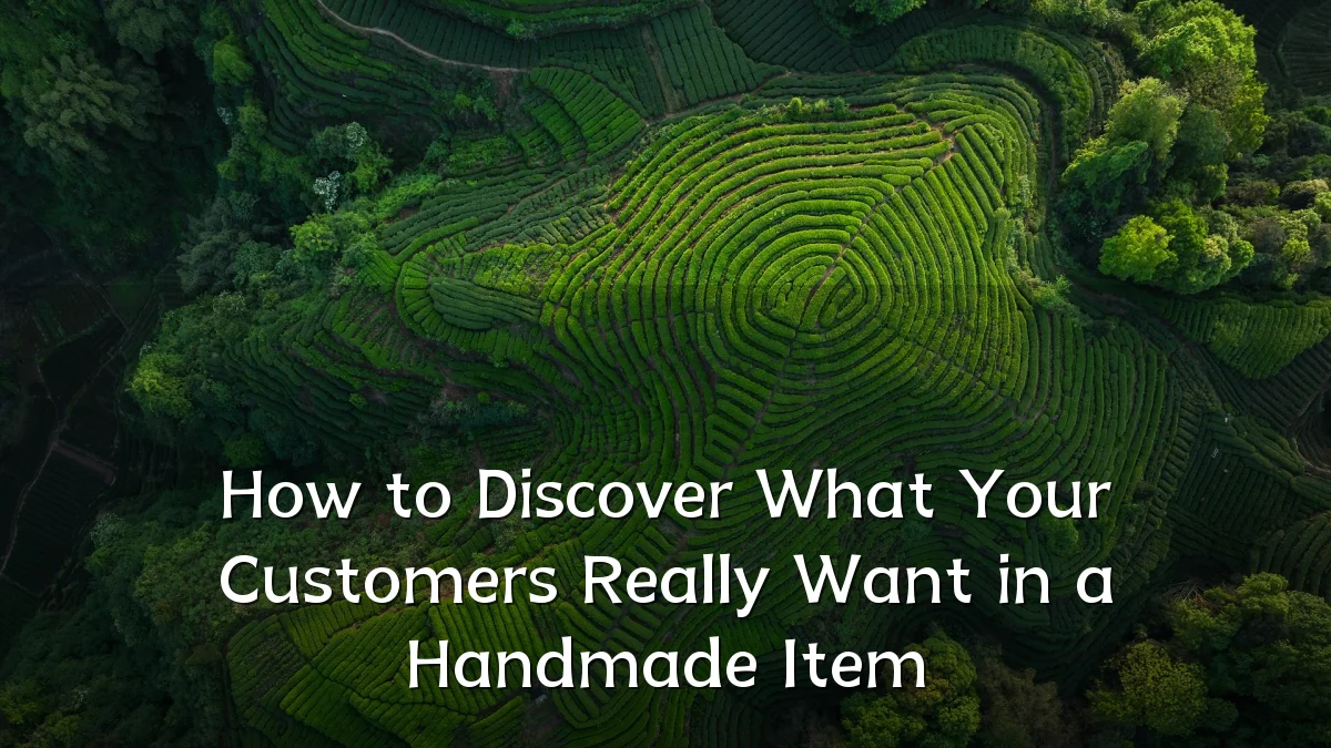 How to Discover What Your Customers Really Want in a Handmade Item
