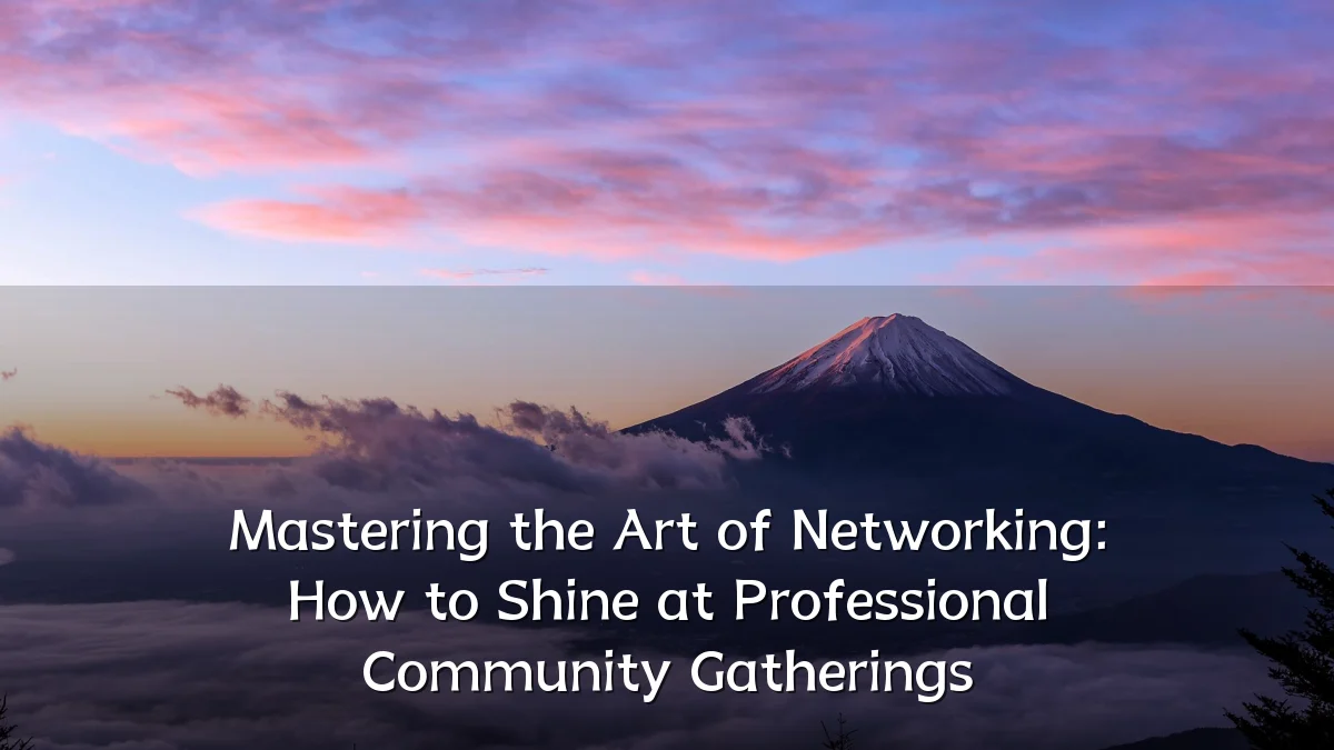 Mastering the Art of Networking: How to Shine at Professional Community Gatherings